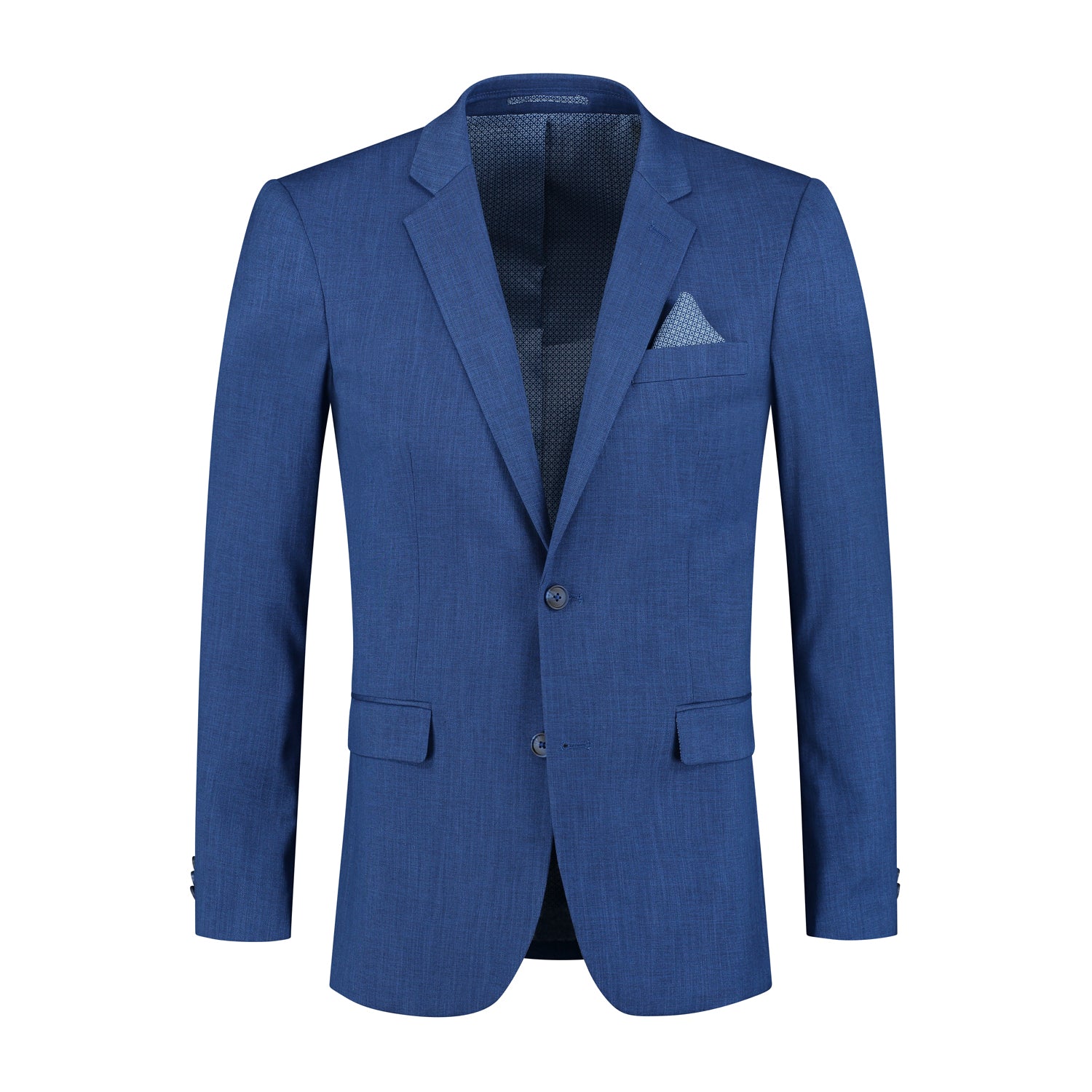 Colbert linnenlook blauw - Gents