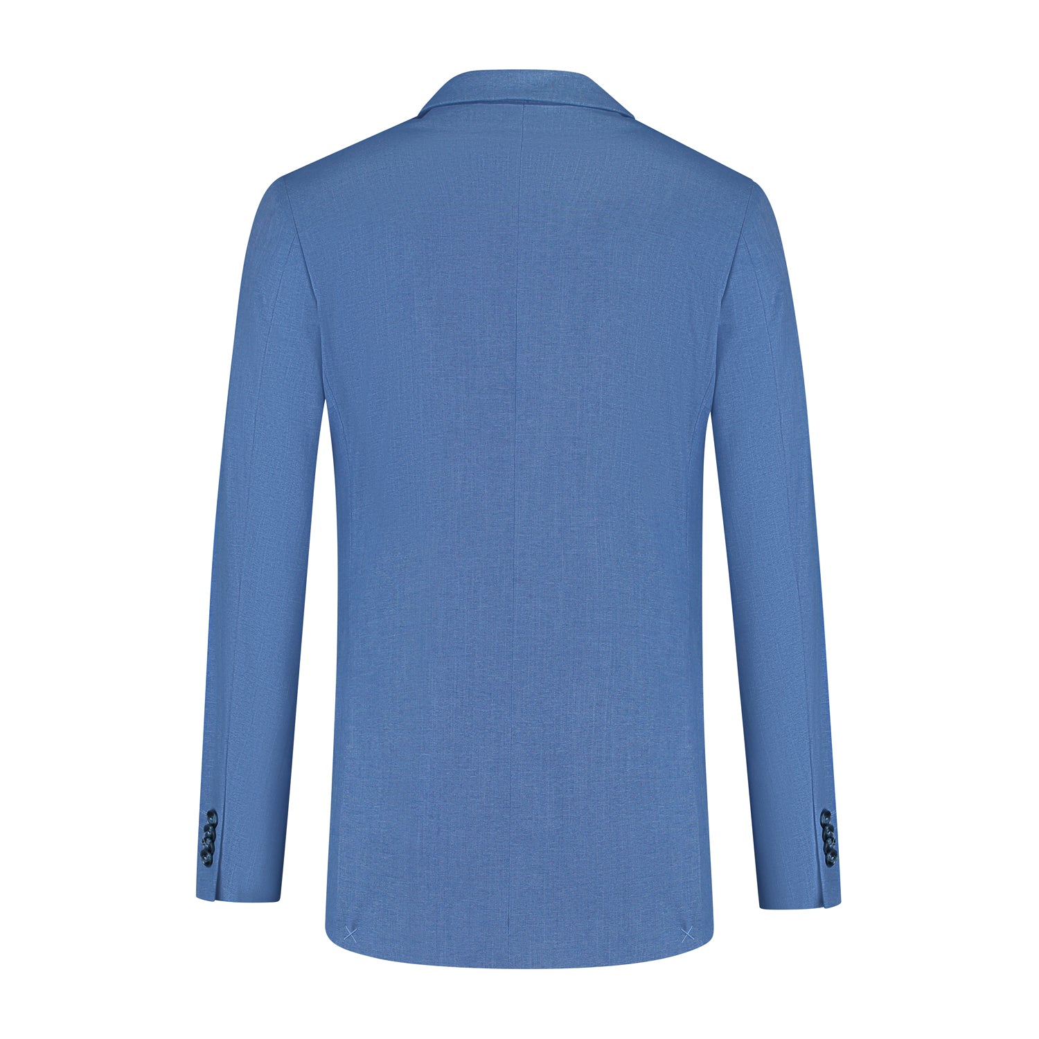 Colbert linnenlook staalblauw - Gents