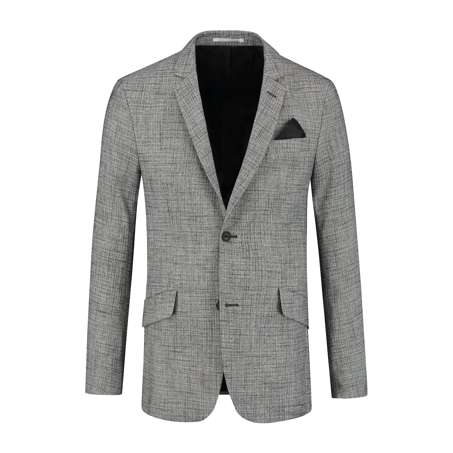 Colbert linnenstructuur grijs - Gents