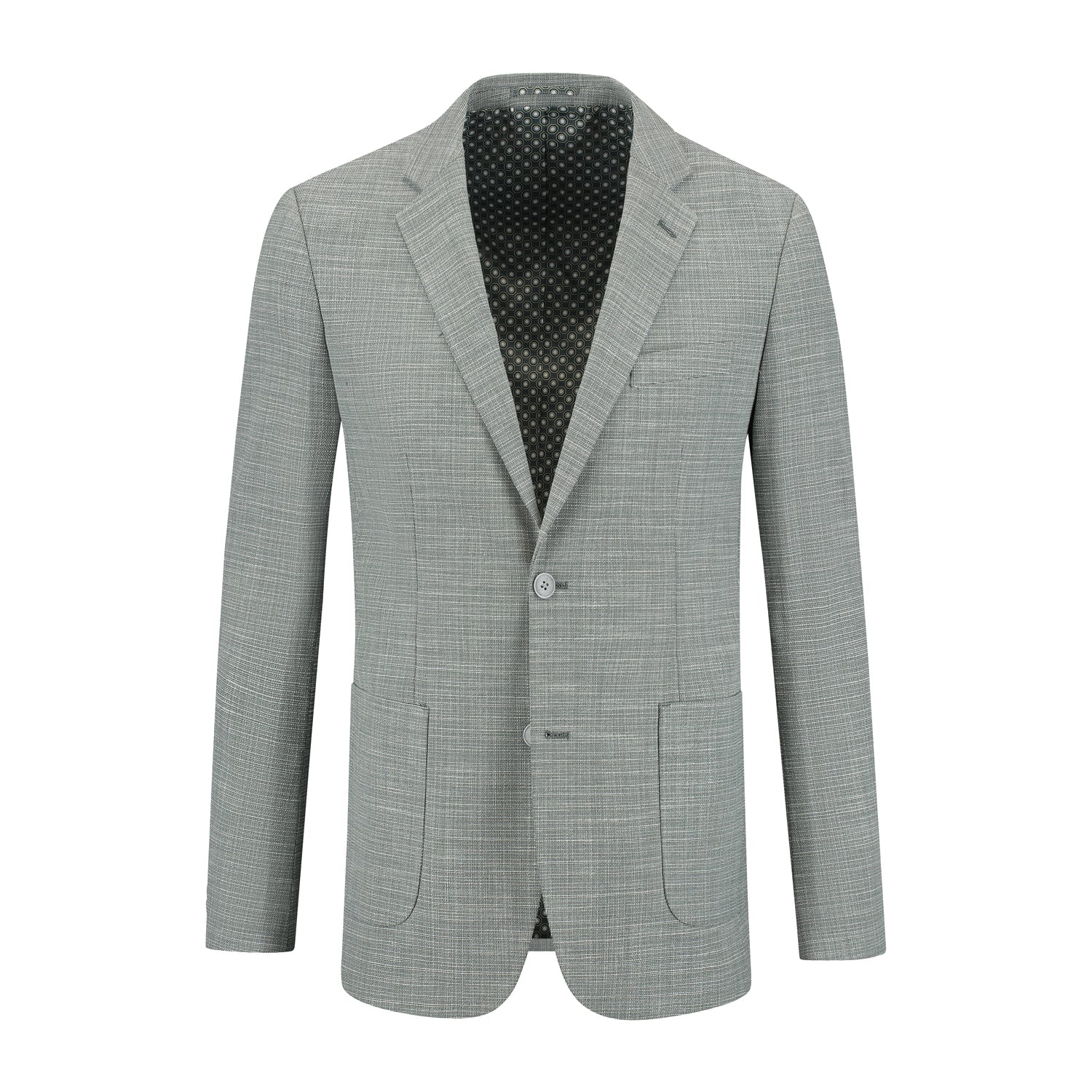 Colbert linnenstructuur groen - Gents