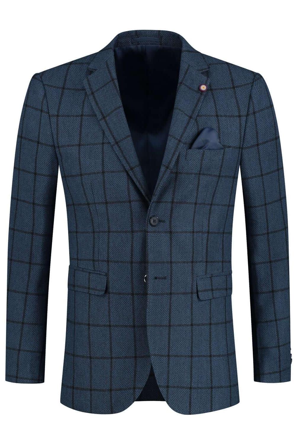 Colbert ruit blauw - Gents