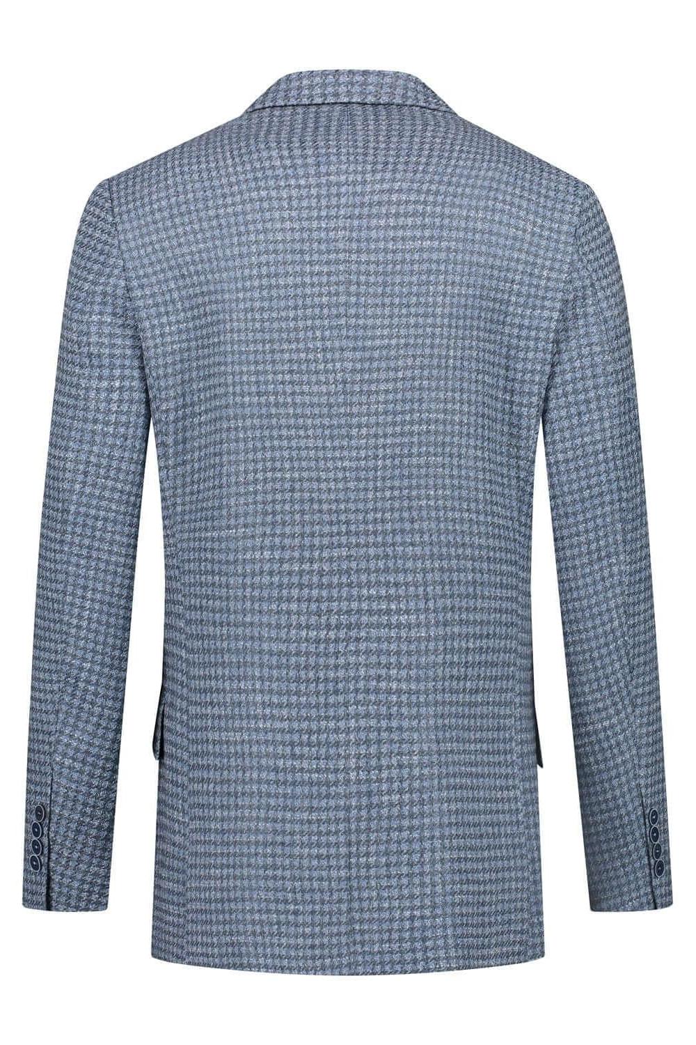 Colbert ruitstructuur blauw - Gents