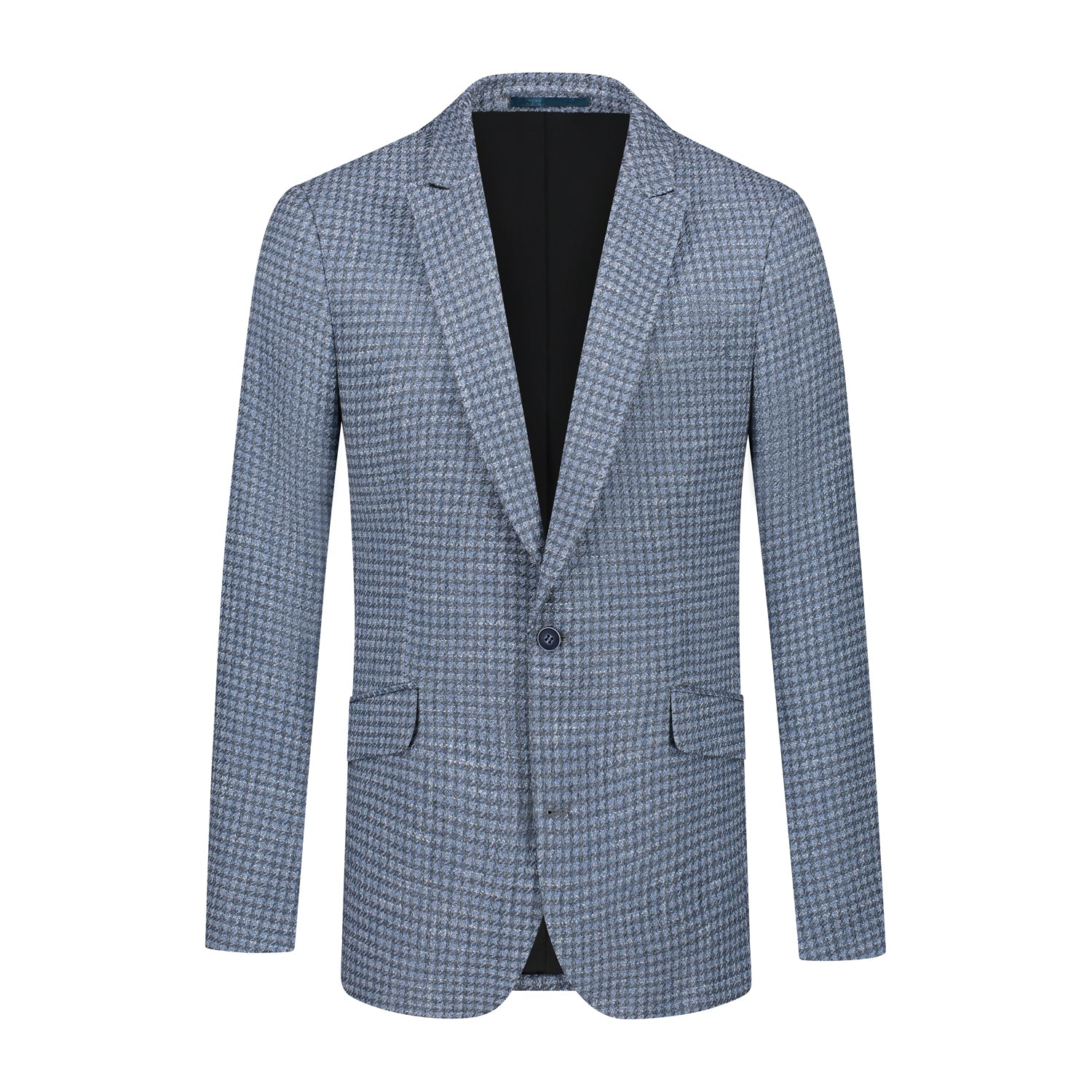Colbert ruitstructuur blauw - Gents