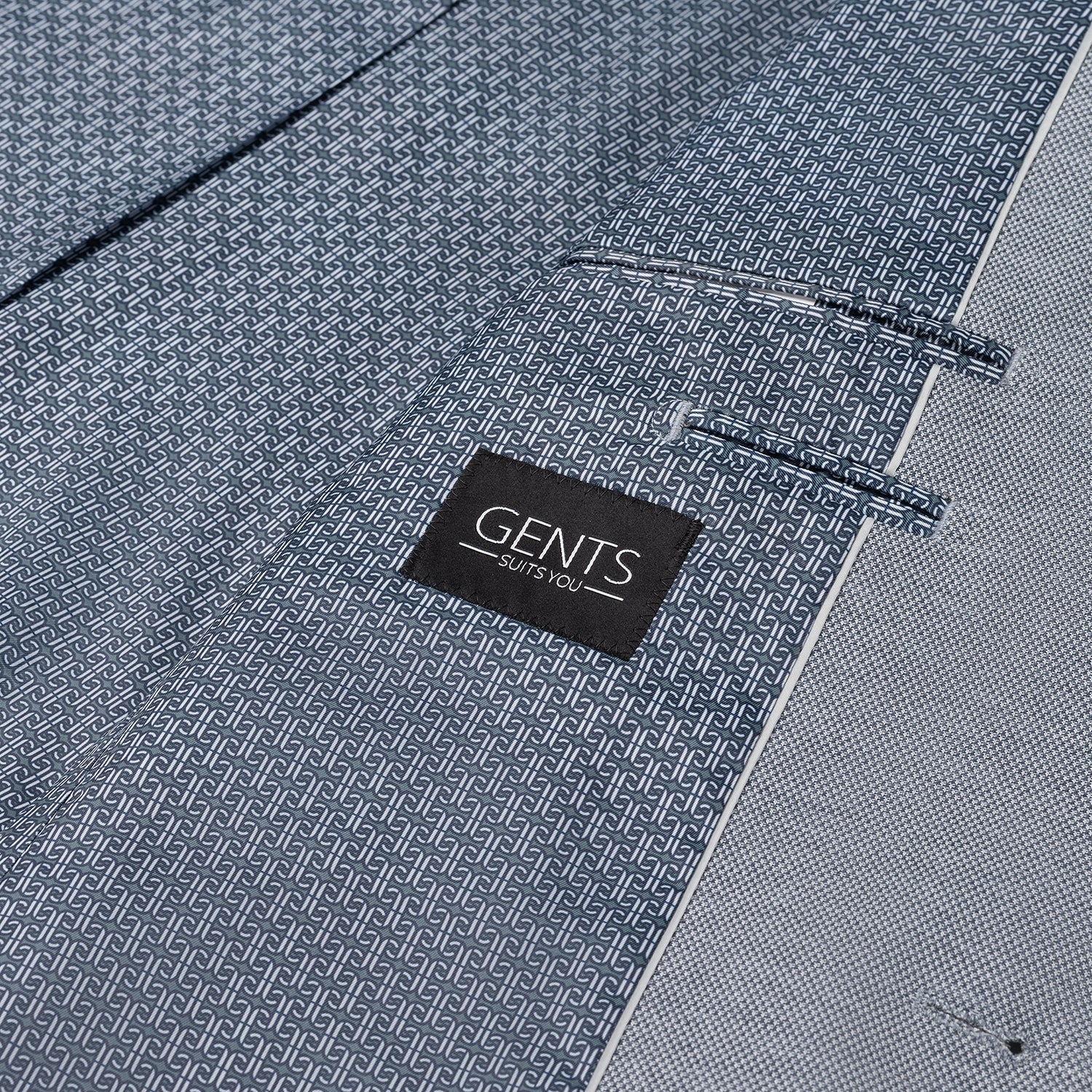 Colbert stretch blauwgrijs - Gents