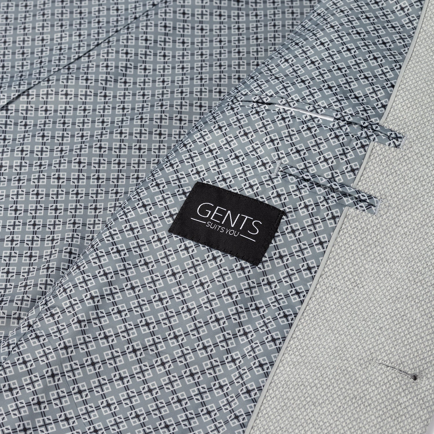 Colbert stretch lichtgrijs - Gents