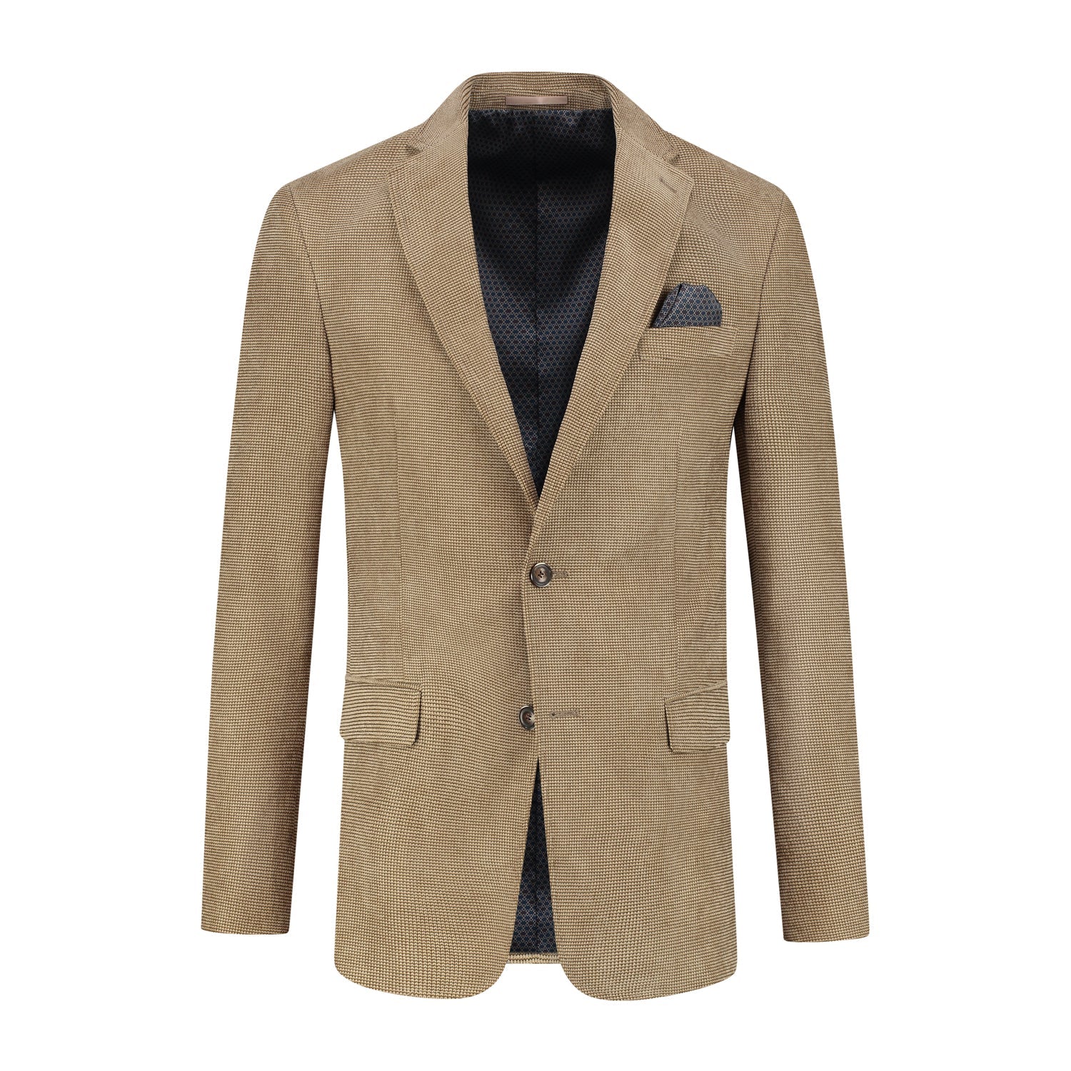 Colbert structuur camel - Gents