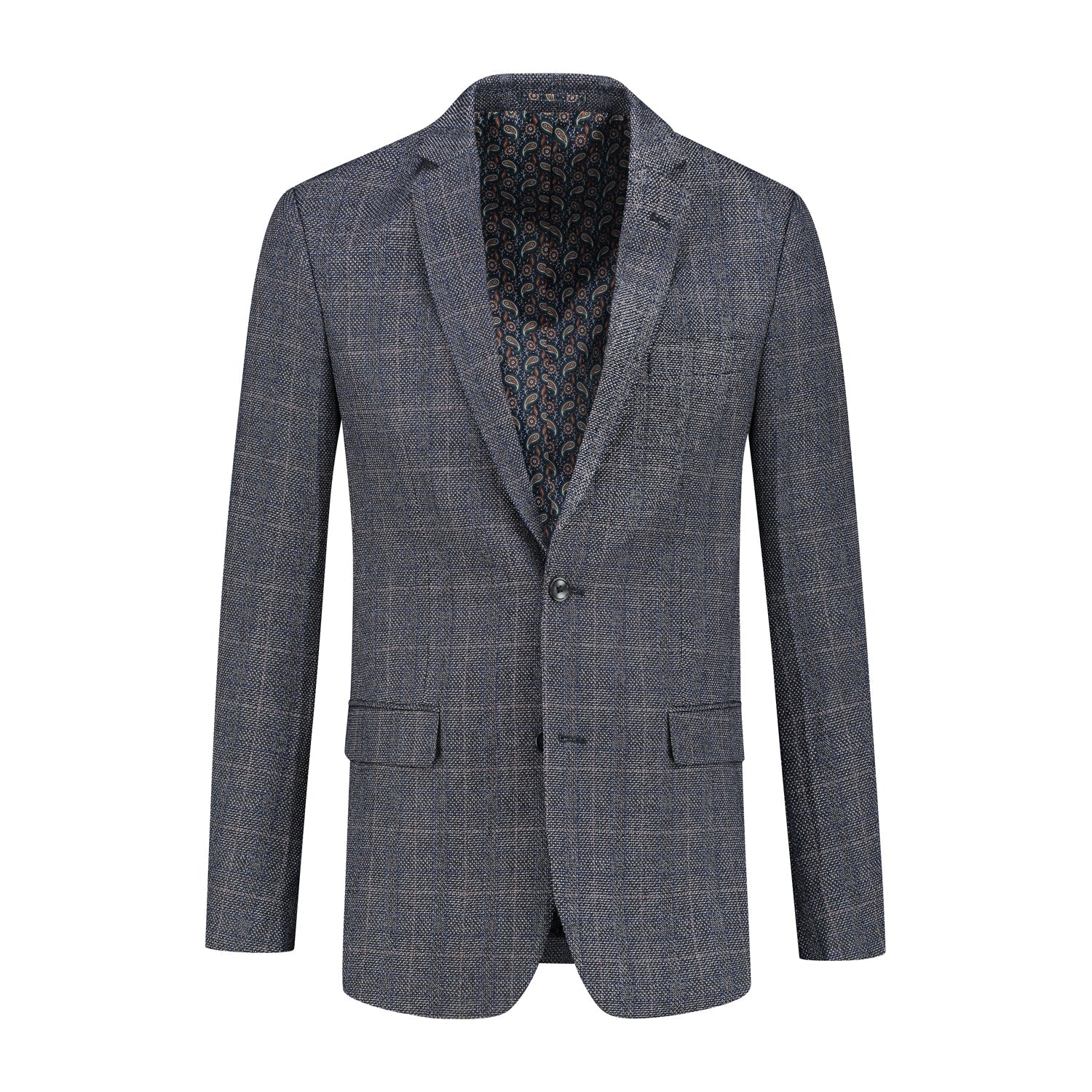 Colbert tweedlook ruit blauw - Gents