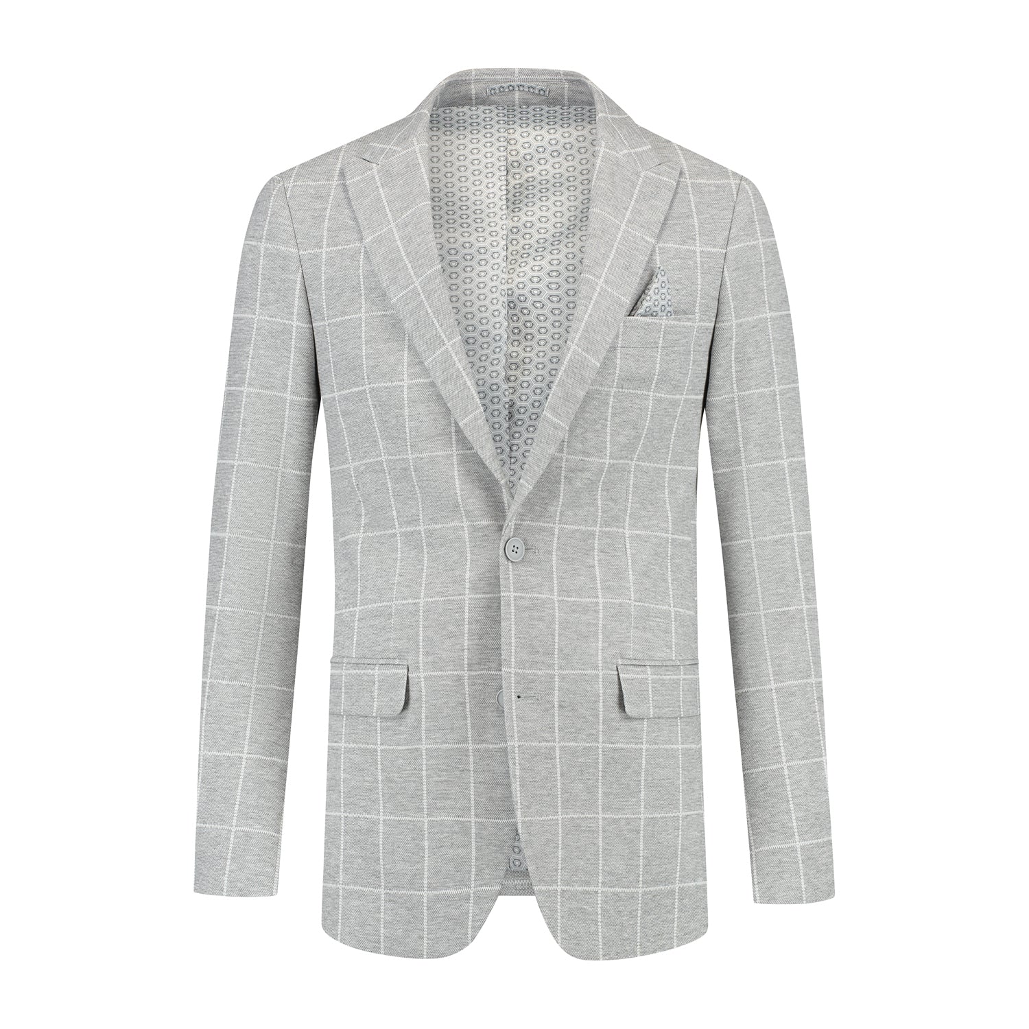 Colbert windowpane grijs - Gents