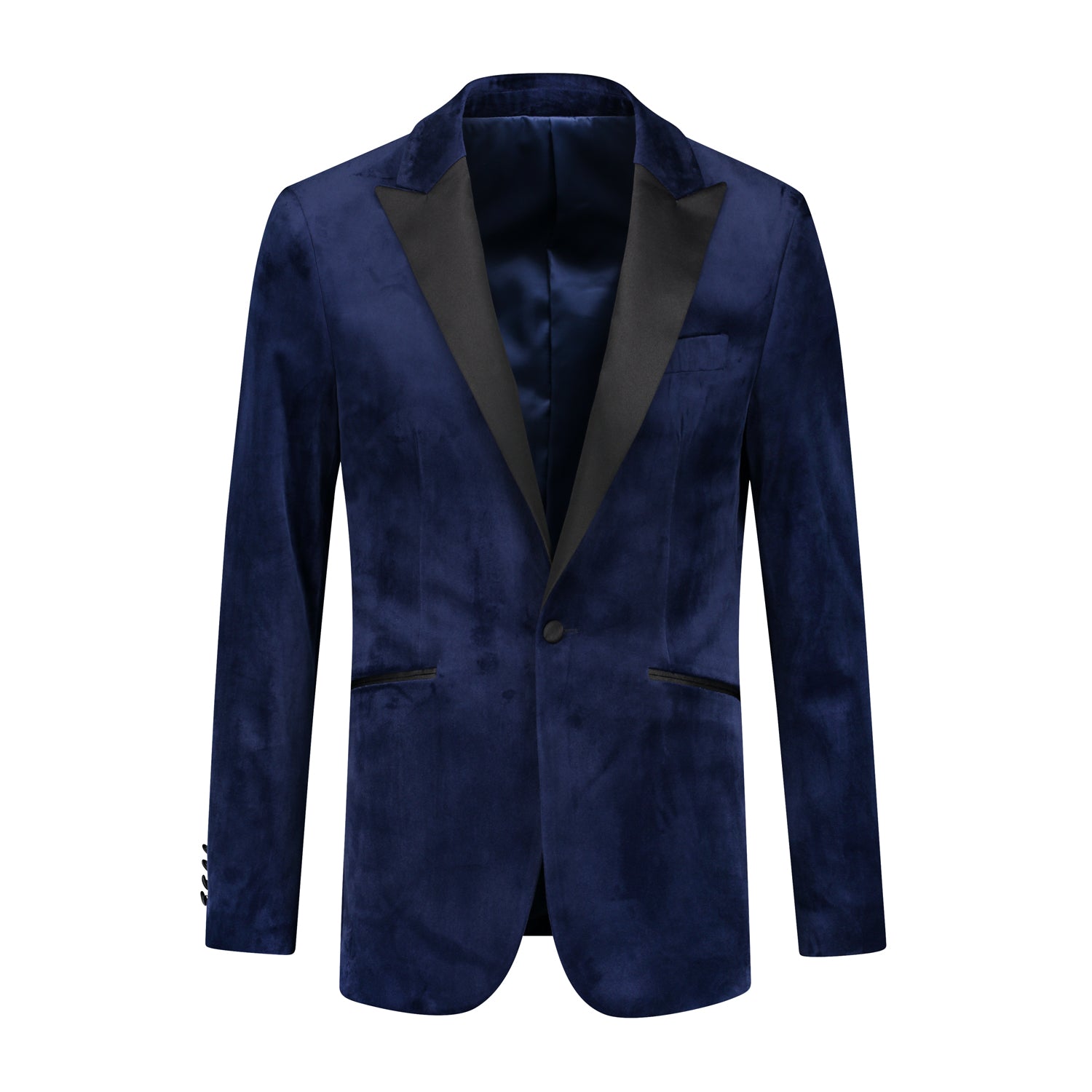 Dinnerjacket velvet blauw - Gents