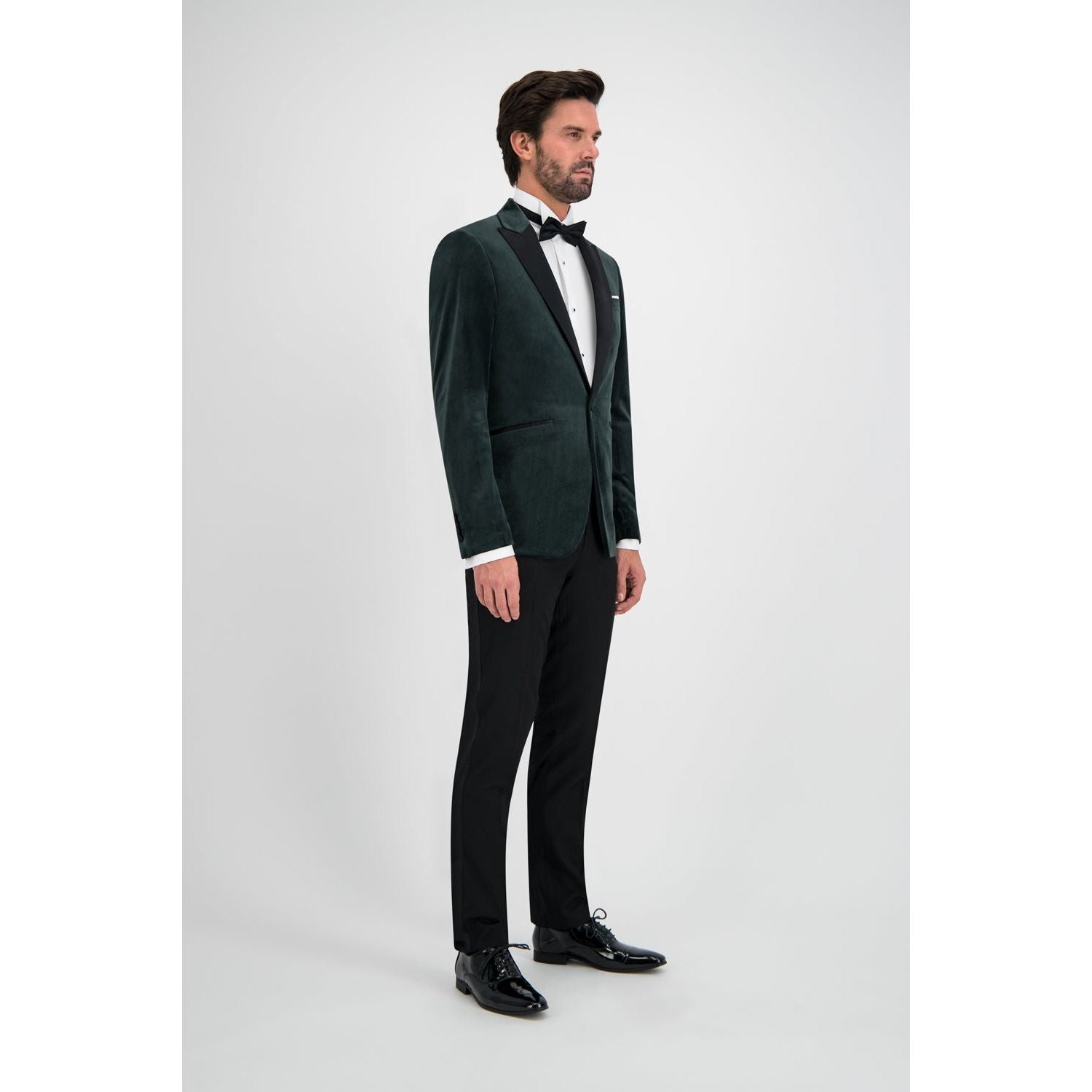 Dinnerjacket velvet groen - Gents