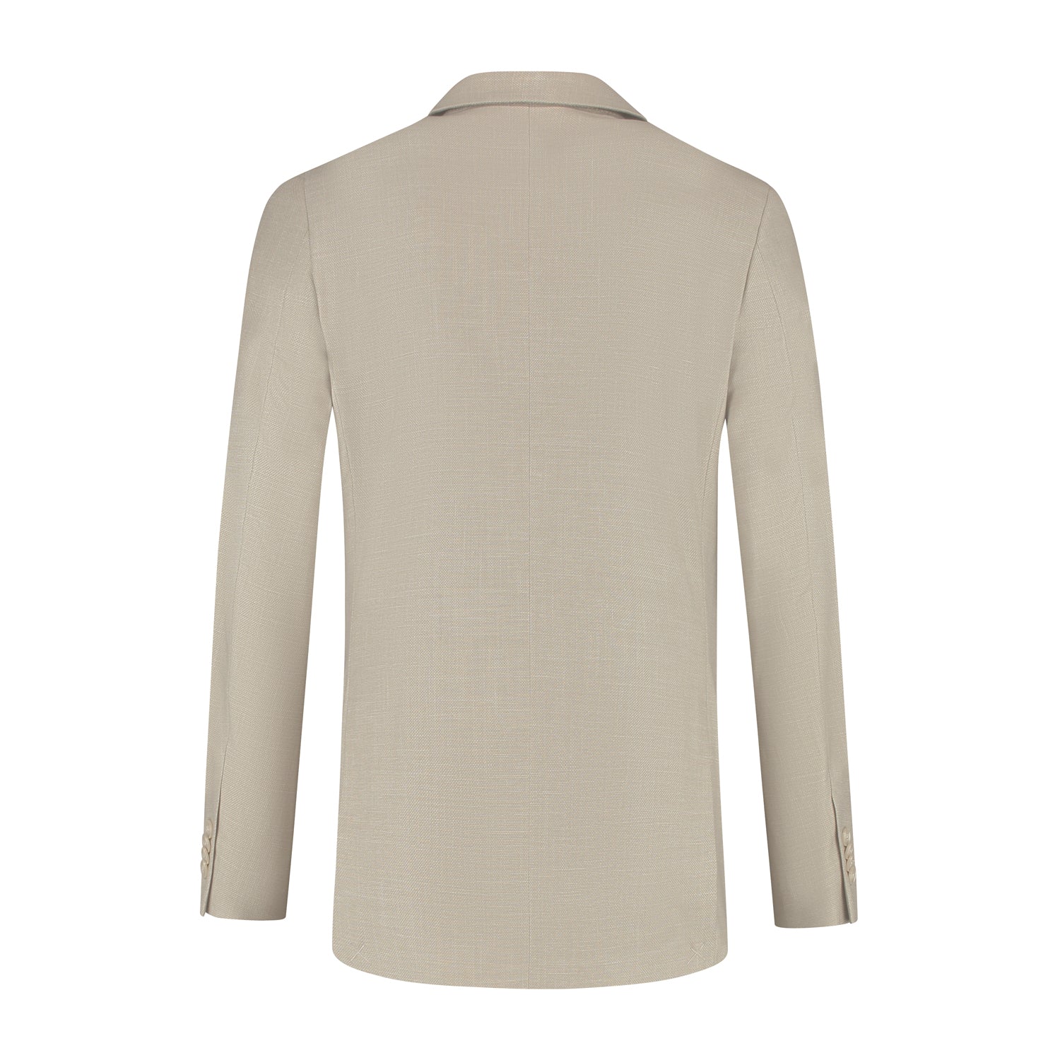 Double - breasted colbert linnenlook zand - Gents