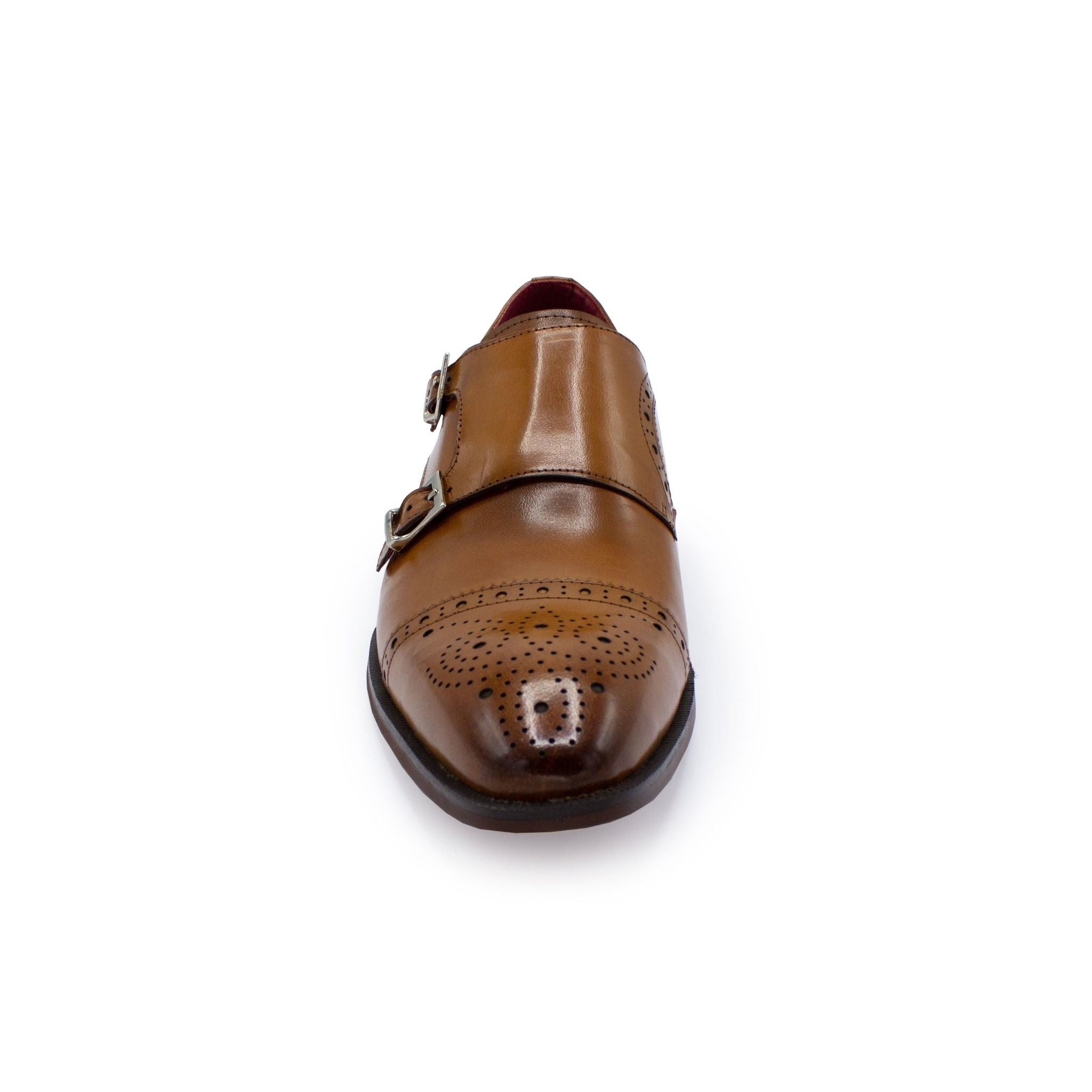 Dubbele gesp cognac - Gents