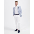 Dubbele manchet bamboe wit - Gents