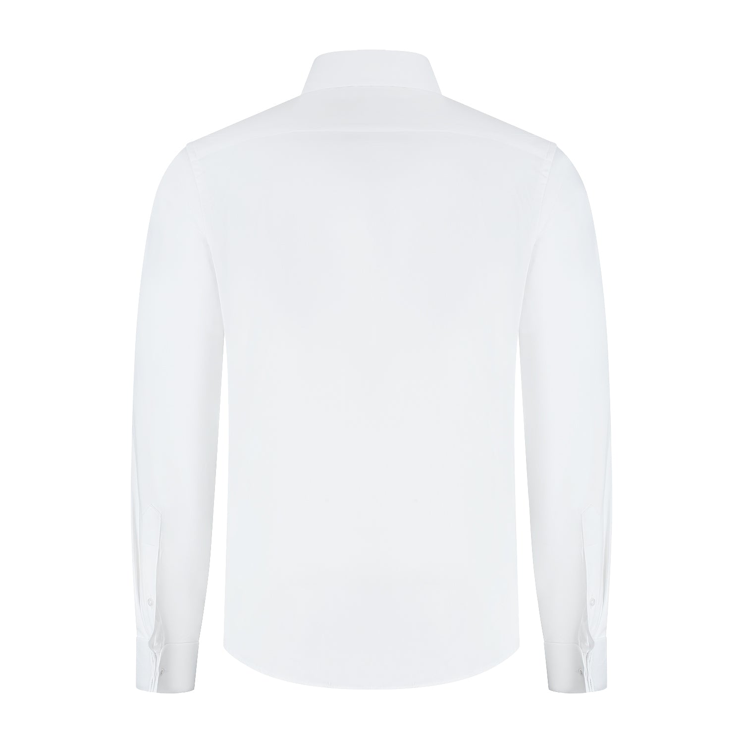 Dubbele manchet bamboe wit - Gents