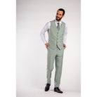 Gilet dusty groen - Gents