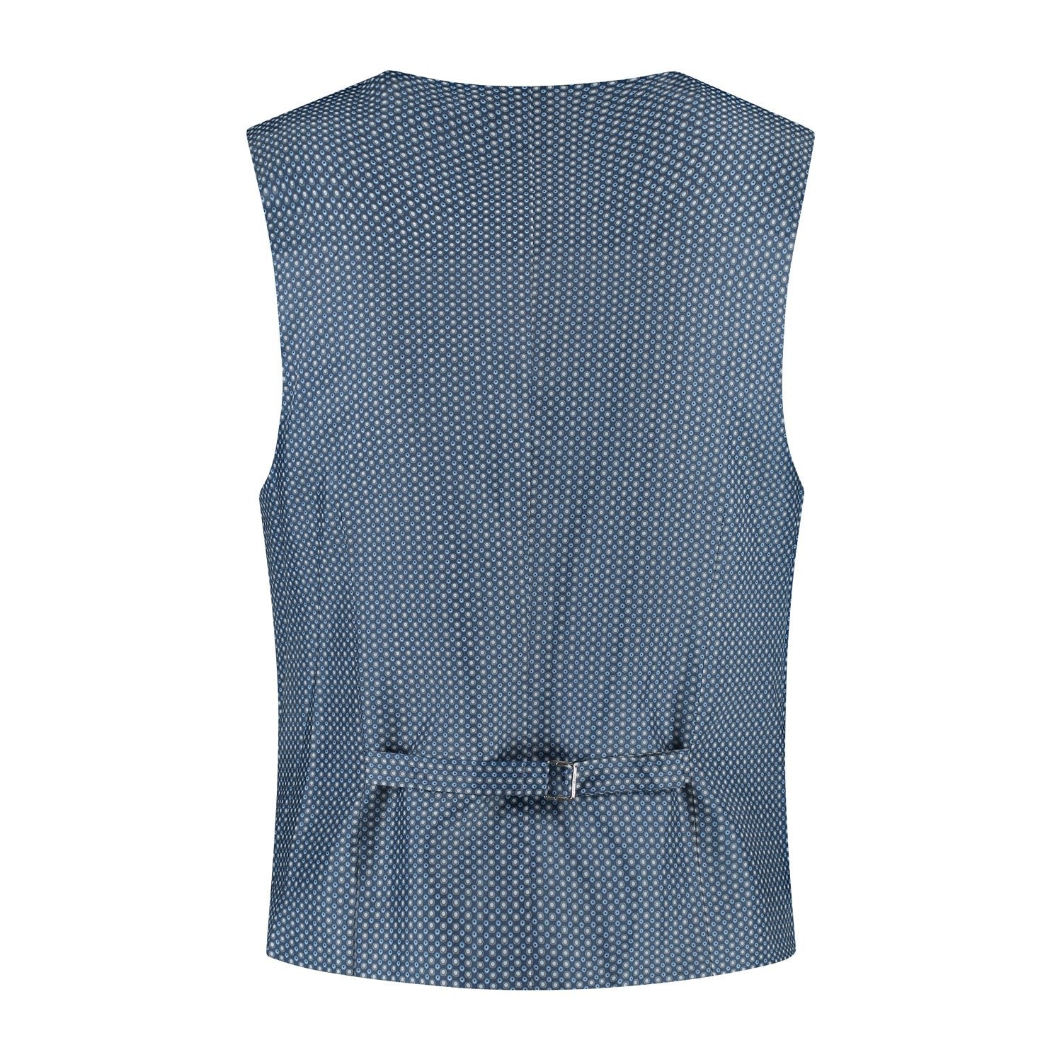 Gilet linnenblend duifblauw - Gents