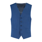 Gilet linnenlook blauw - Gents
