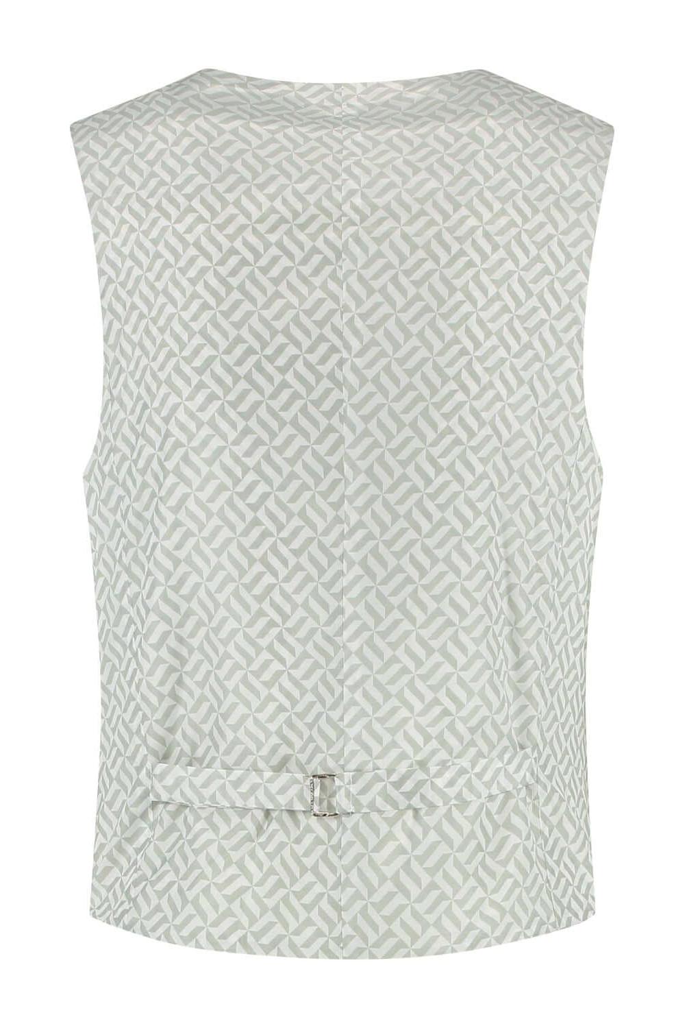 Gilet linnenlook saliegroen - Gents