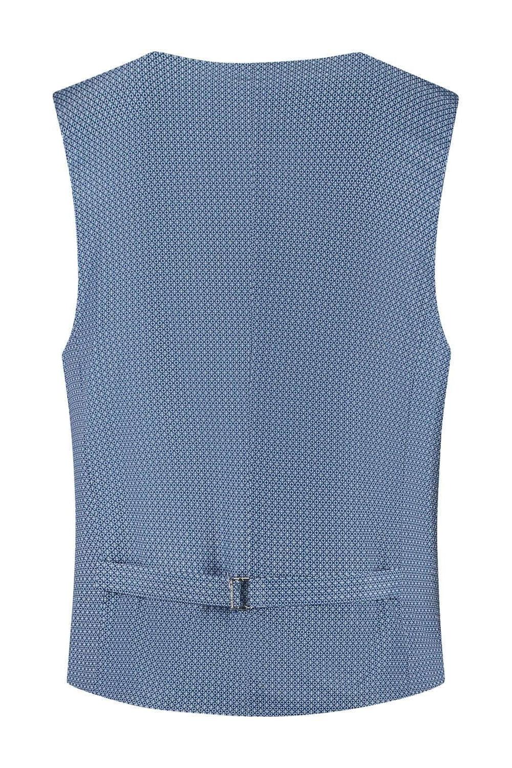 Gilet linnenlook staalblauw - Gents