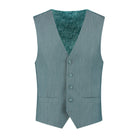 Gilet linnenlook zeegroen - Gents