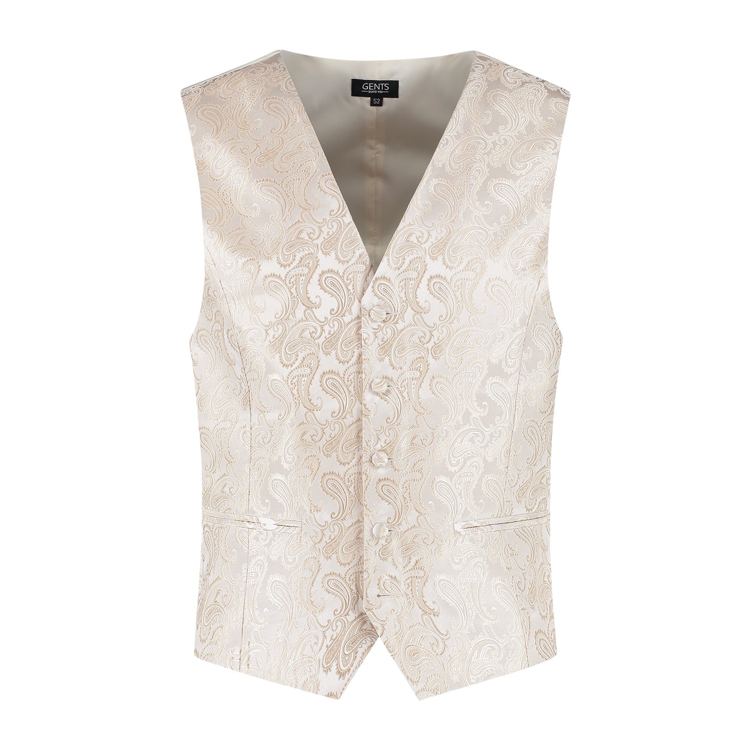 Gilet paisley champagnebeige - Gents