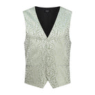 Gilet paisley groen - Gents