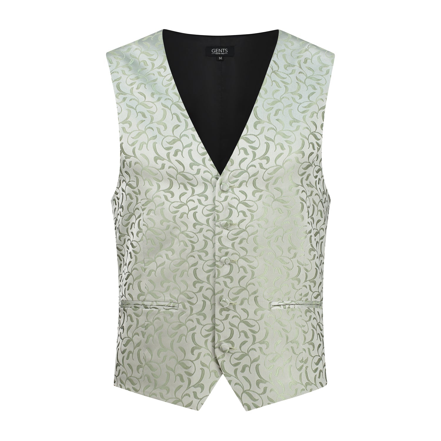 Gilet paisley groen - Gents