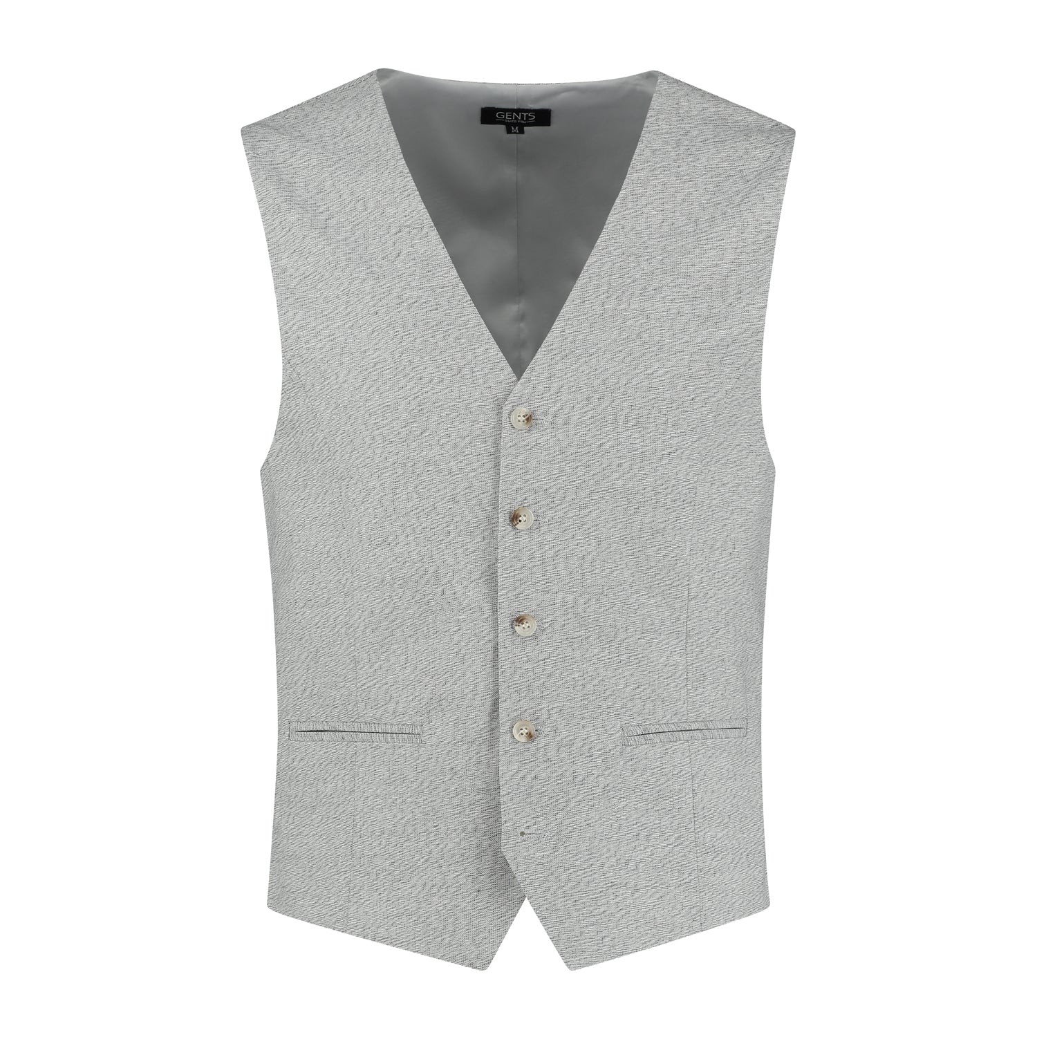 Gilet slubgaren beige - Gents