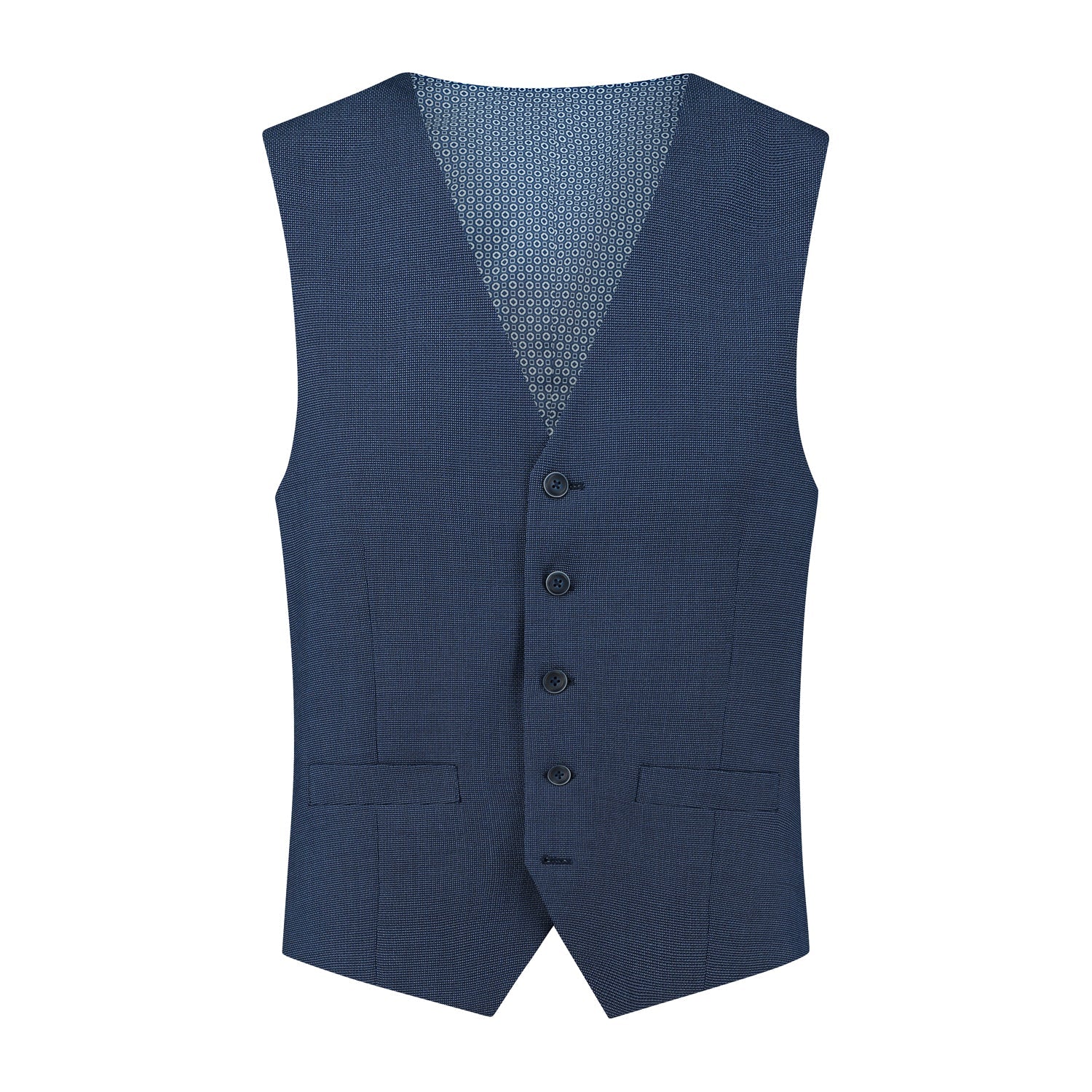 Gilet structuur royalblue - Gents