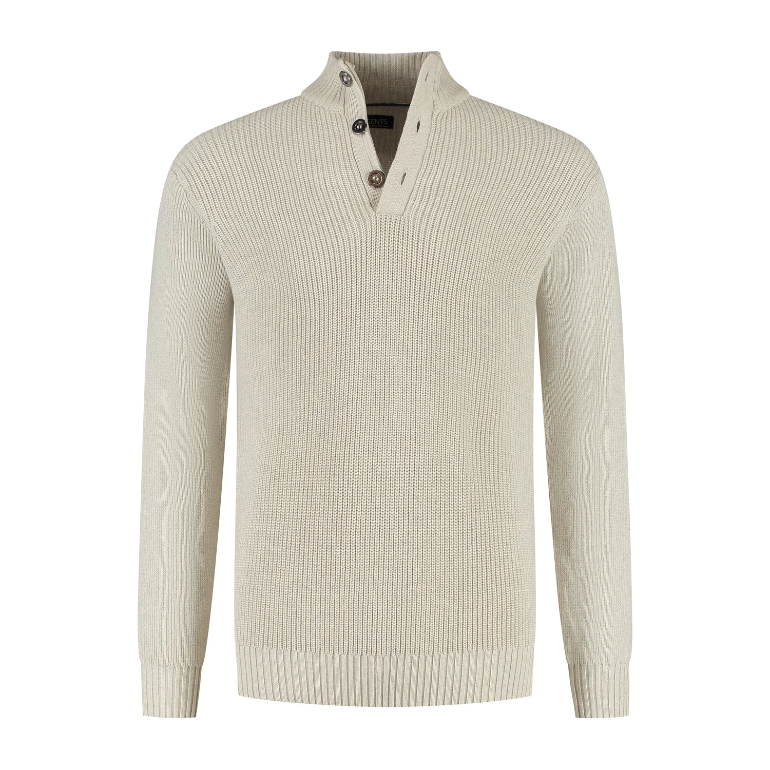 Half zip - knopen ecru - Gents