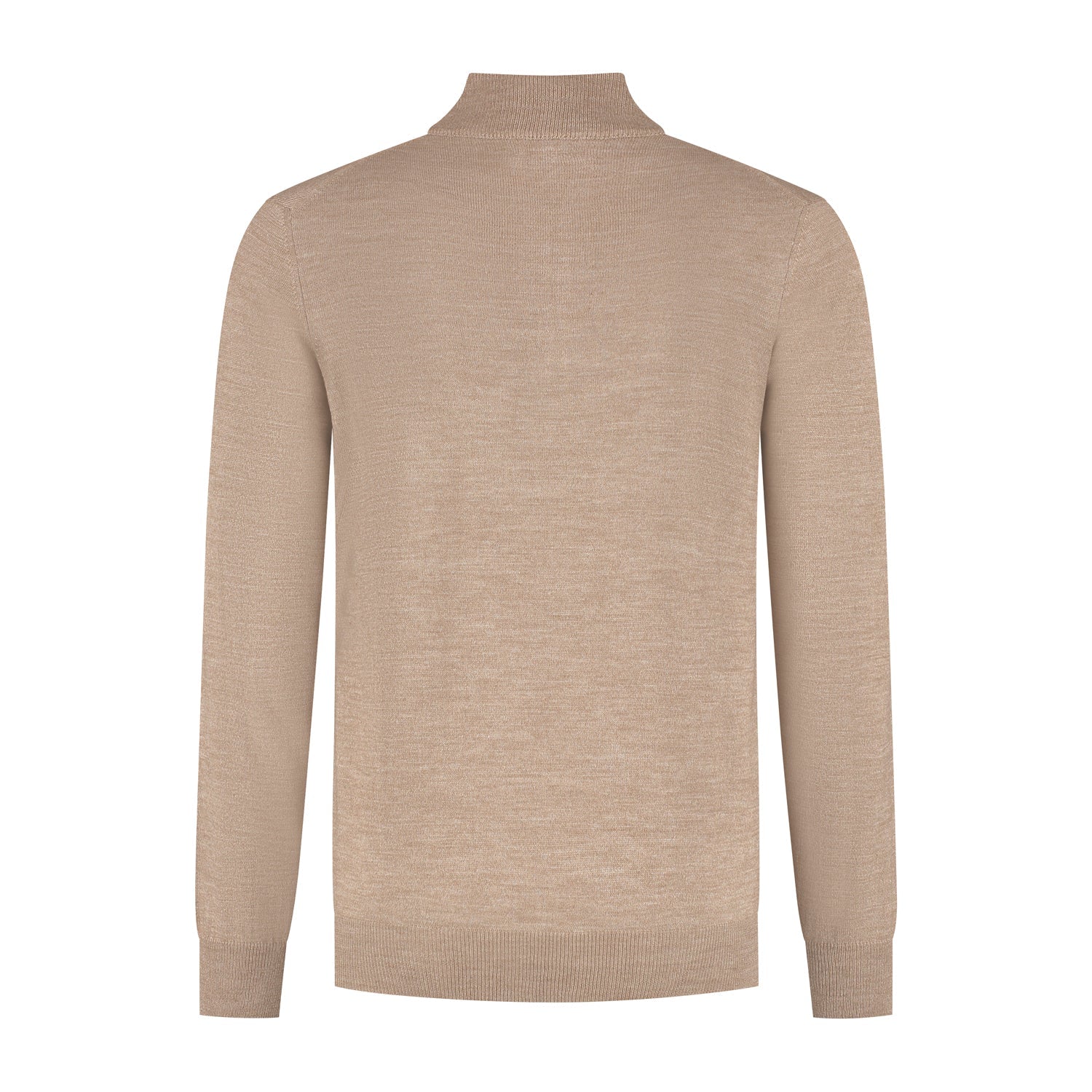 Halfzip merinoblend muskat - Gents