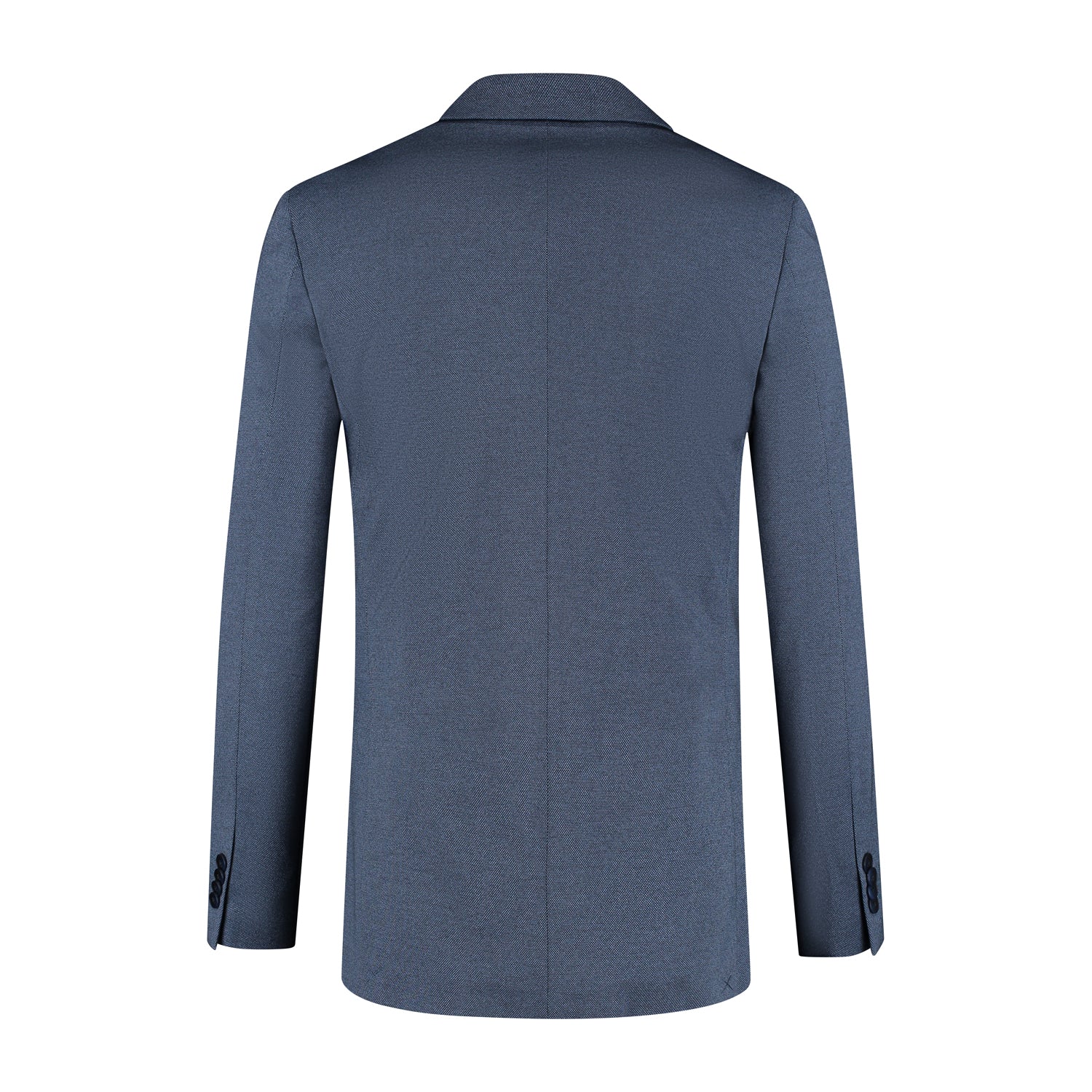 Jacket stretch birdseye blue - Gents