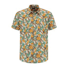 Korte mouw hawaii bloem - Gents