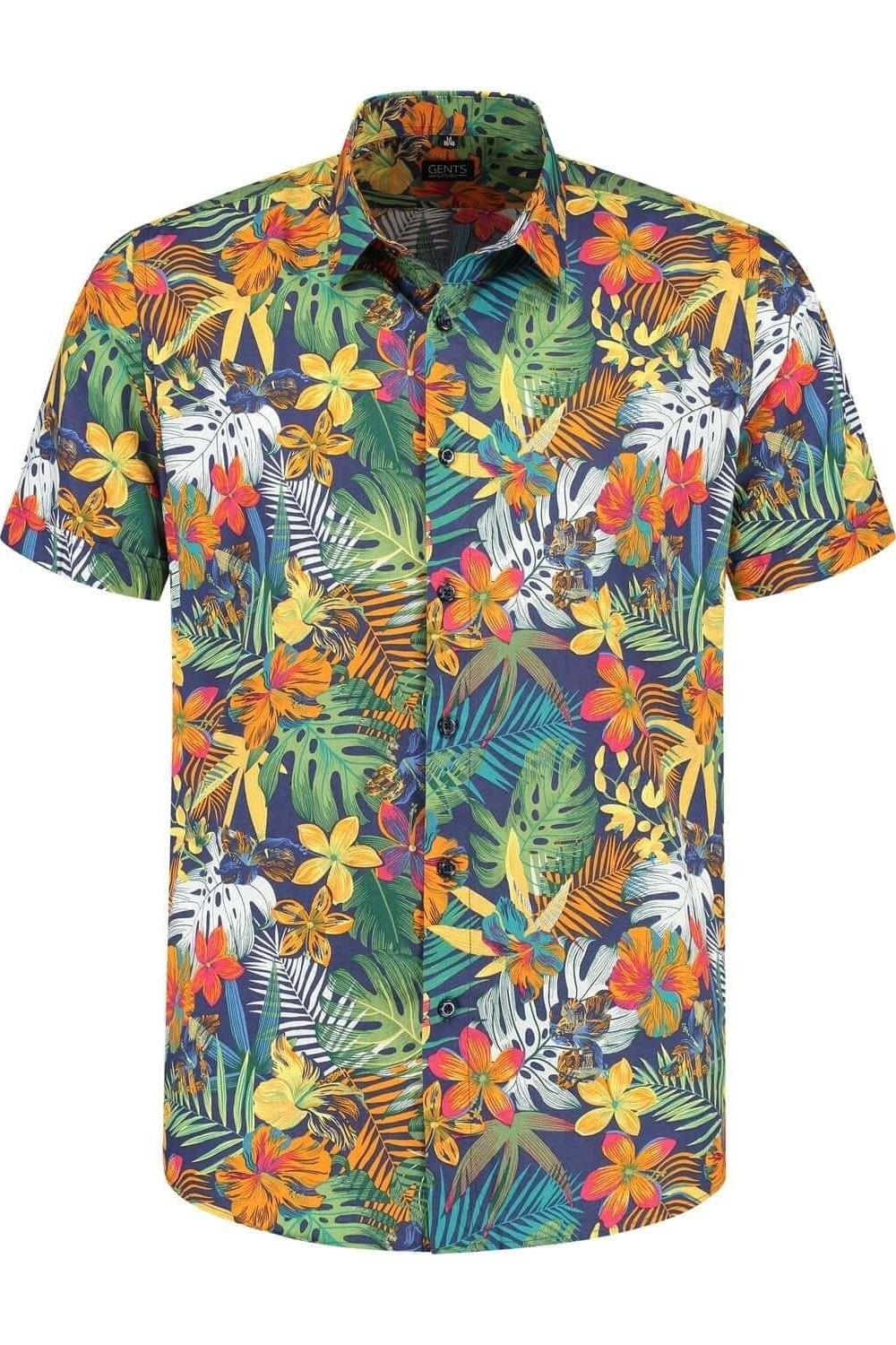 Korte mouw junglebloem - Gents