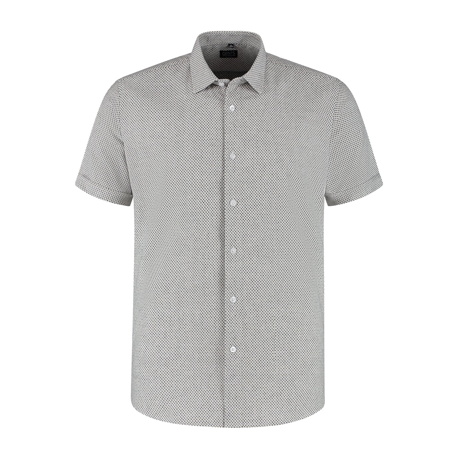 Korte mouw knit figuur wit - Gents