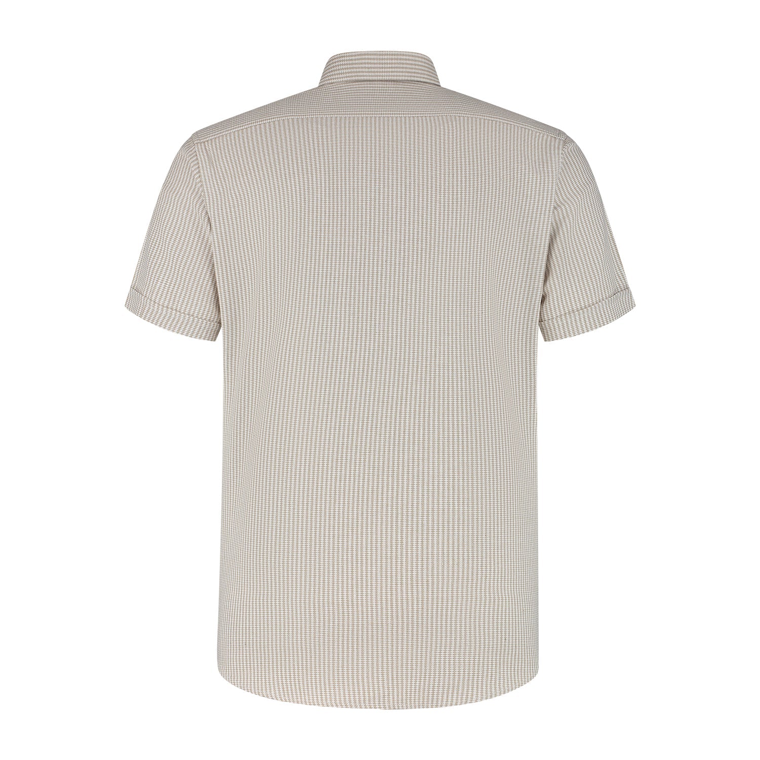 Korte mouw knit streep beige - Gents