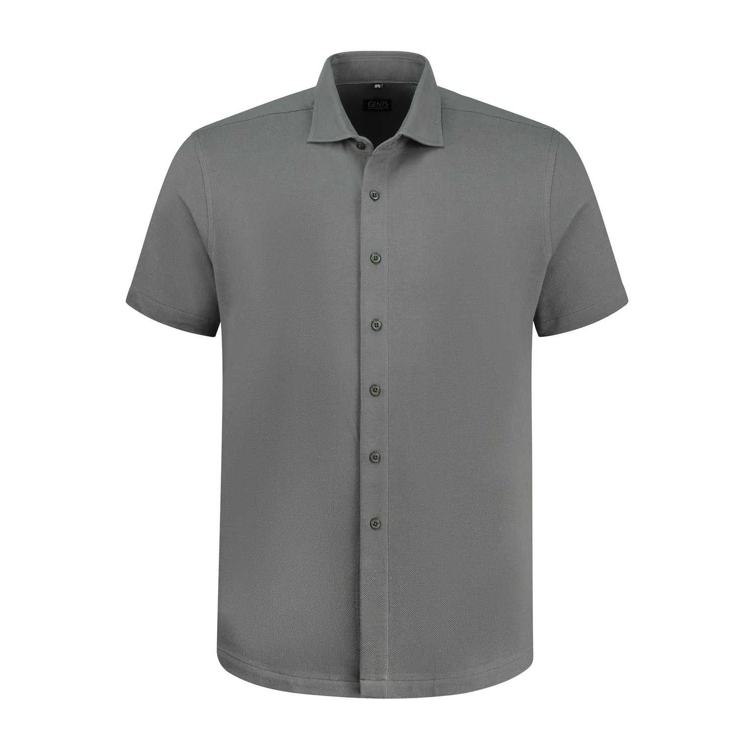 Korte mouw pique groen - Gents