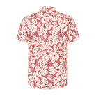 Korte mouw printbloem rood - Gents