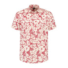 Korte mouw printbloem rood - Gents