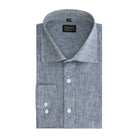 Linnenstructuur blauw - Gents