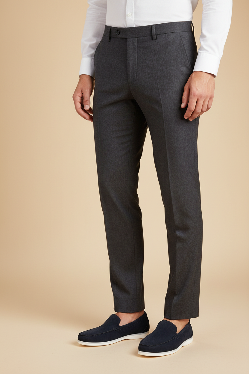 Loafer navy met broek