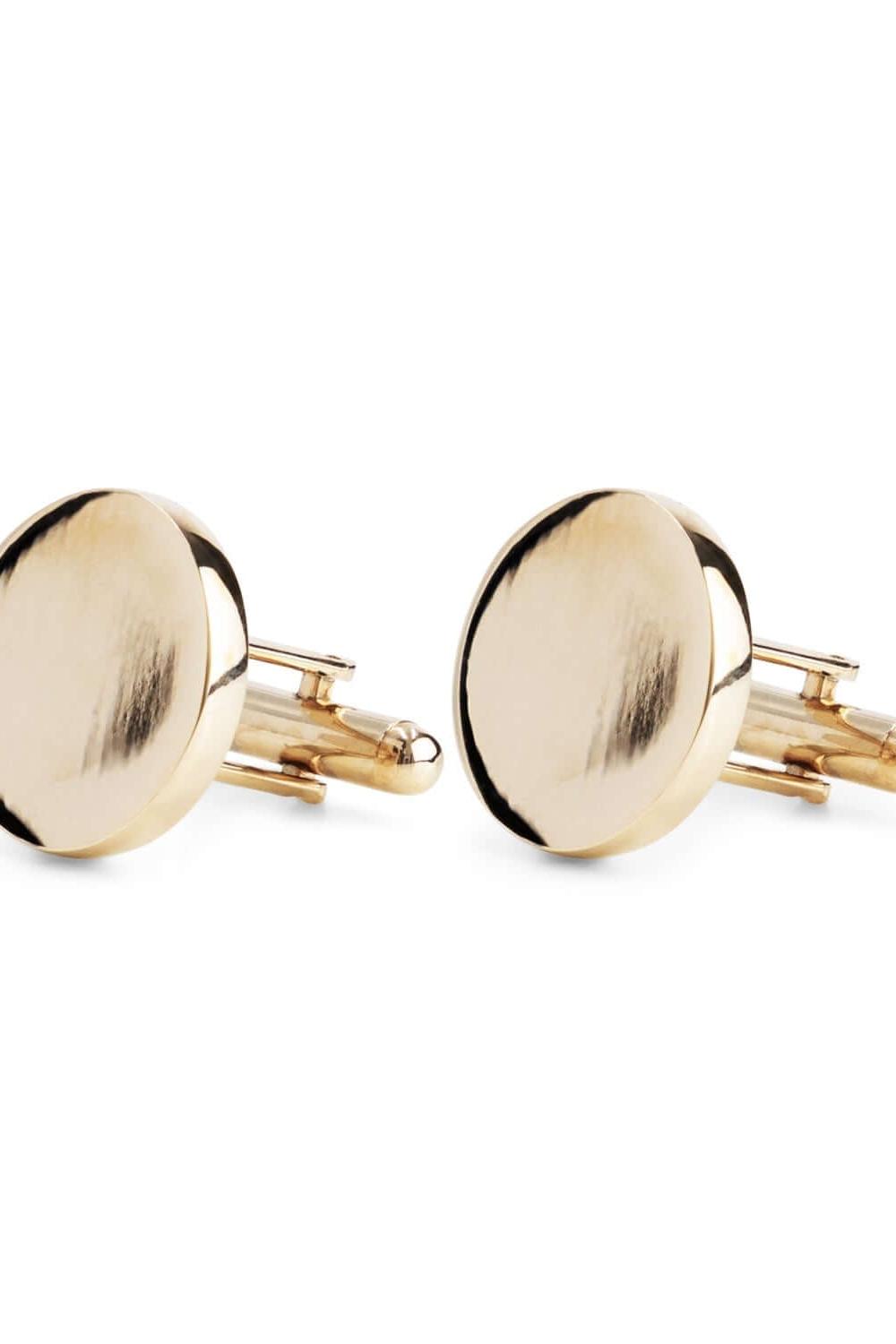 Manchetknopen rond - goud - Gents