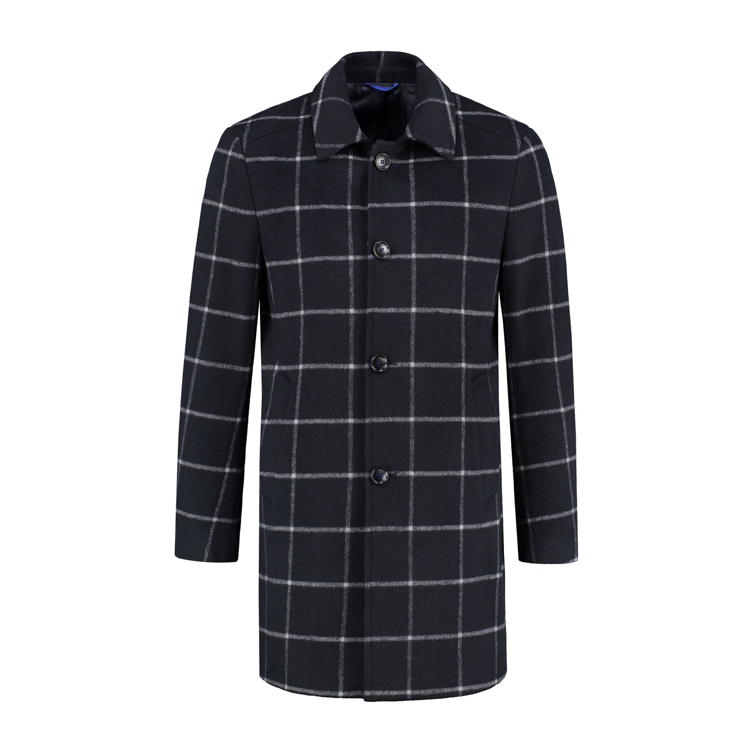 Mantel ruit navy - Gents