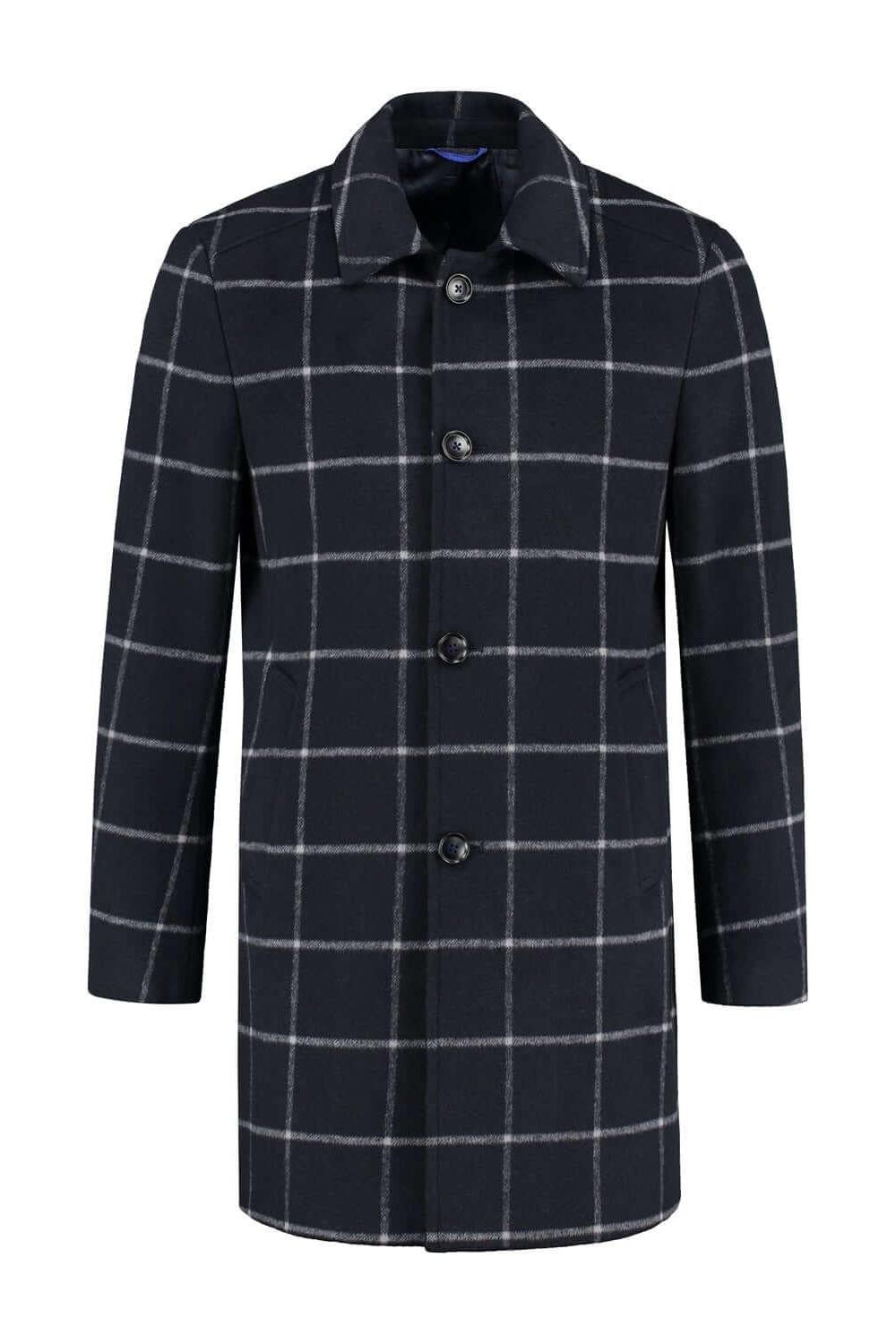 Mantel ruit navy - Gents