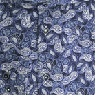 Overhemd Blumfontain paisleyprint blauw - Gents