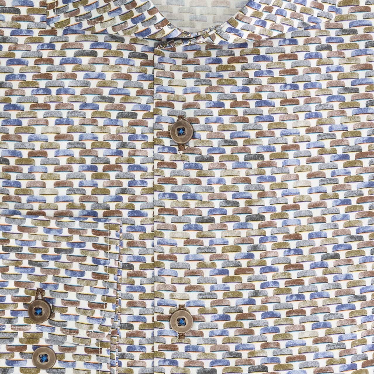 Overhemd Blumfontain schijfprint - Gents