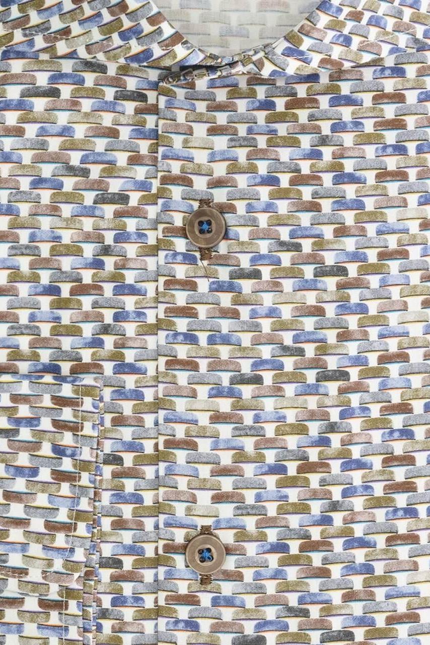 Overhemd Blumfontain schijfprint - Gents