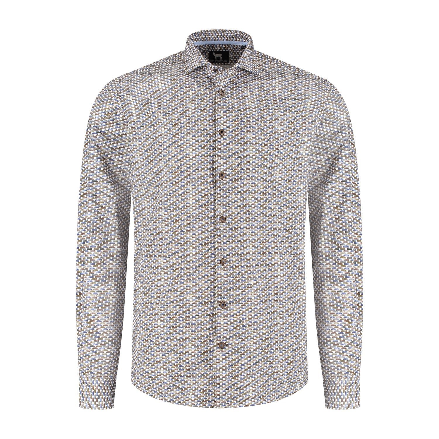 Overhemd Blumfontain schijfprint - Gents