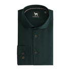 Overhemd Blumfontain uni donkergroen - Gents