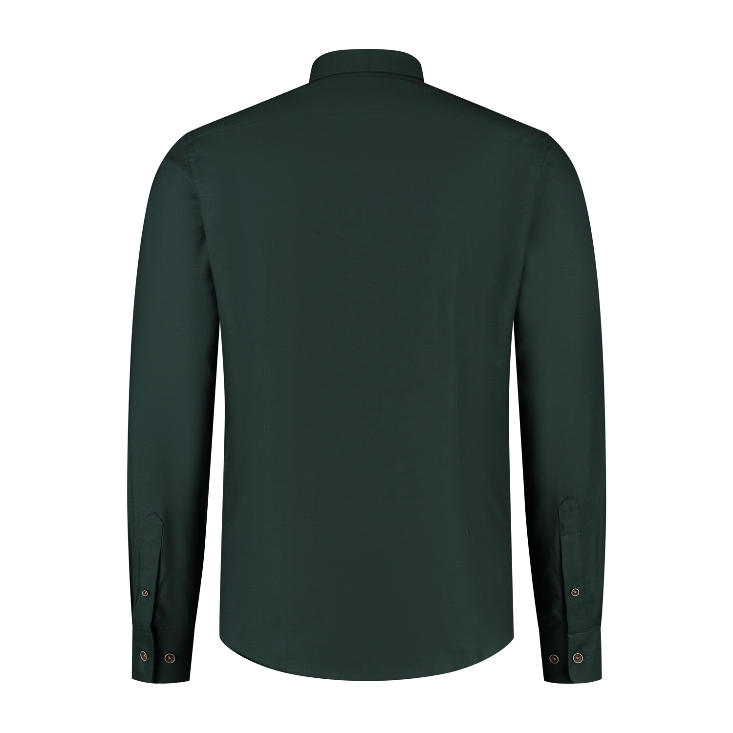 Overhemd Blumfontain uni donkergroen - Gents